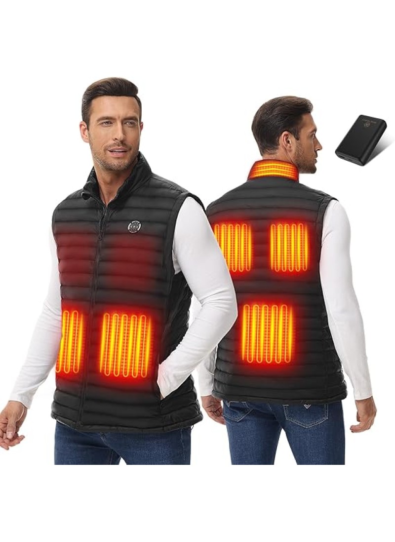 Men's Lightweight Heated Vest with Battery Pack